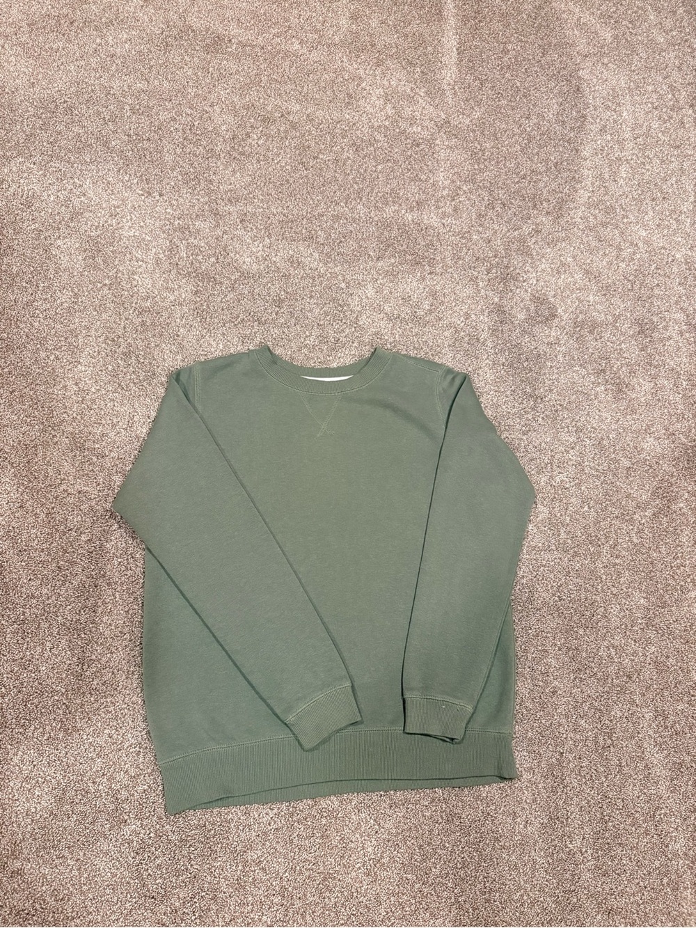 Women's Crewneck Sweater - Olive Green